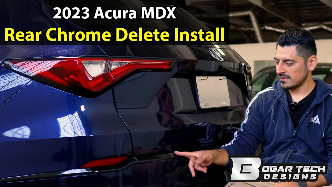Acura MDX 2022-2025 Rear Chrome Delete Installation