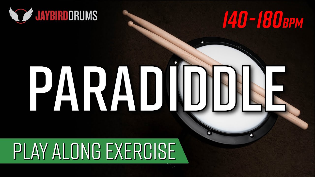Drum Play-Along Exercise - Paradiddle | 140-180bpm