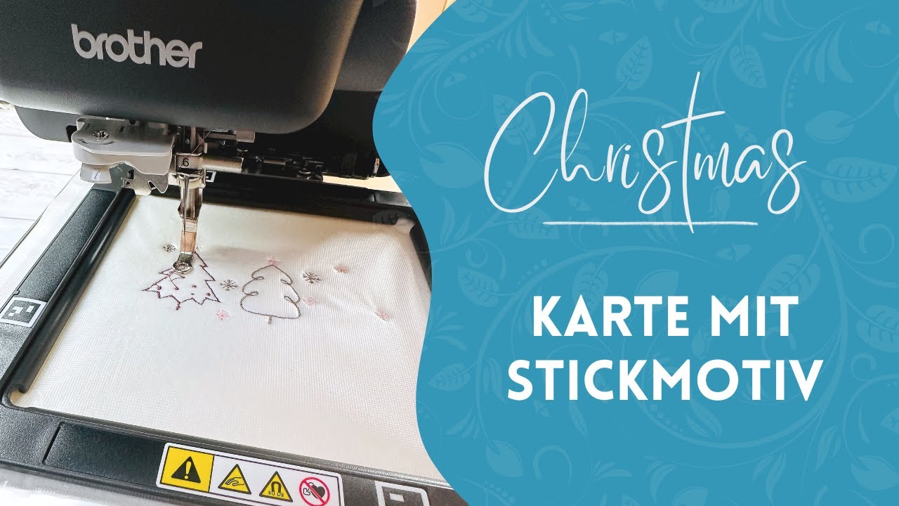 Filz besticken mit der Brother Skitch 🧵✨ – Süße Weihnachtskarte ganz einfach!