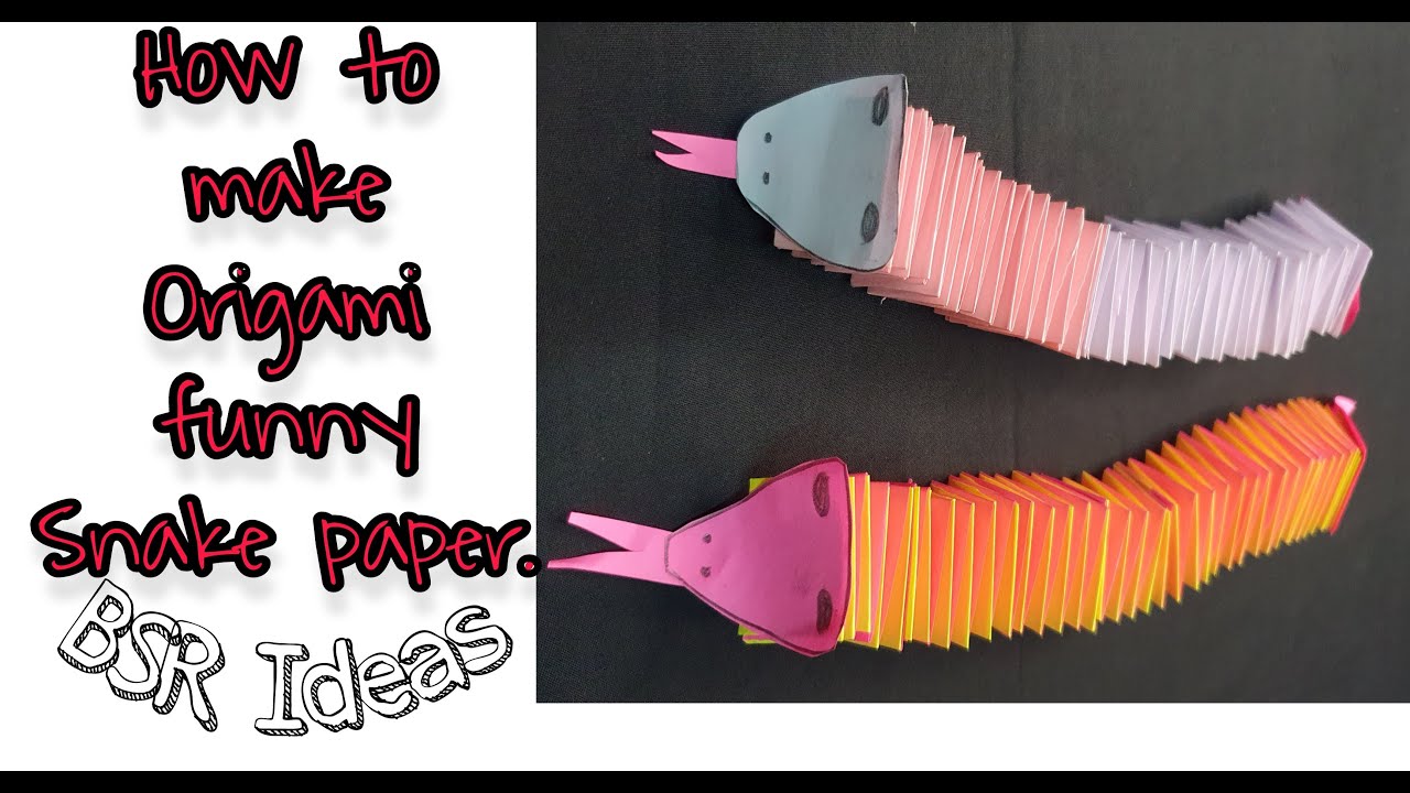 #BSR_Ideas#OrigamiSnakePaper#Origami_paper.#Easy_crafts| #DIY_crafts.