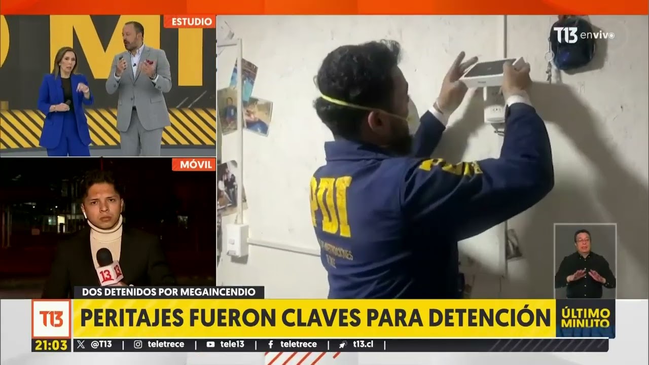 Bombero y funcionario de Conaf detenidos por megaincendio en Valparaíso