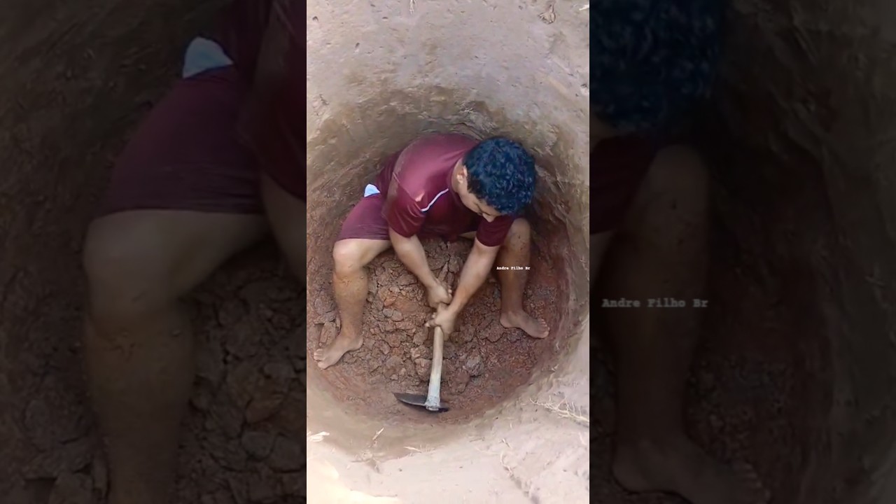 Cavando um po&ccedil;o manual cacimba. #video #shorts #viral #viralvideo #po&ccedil;o