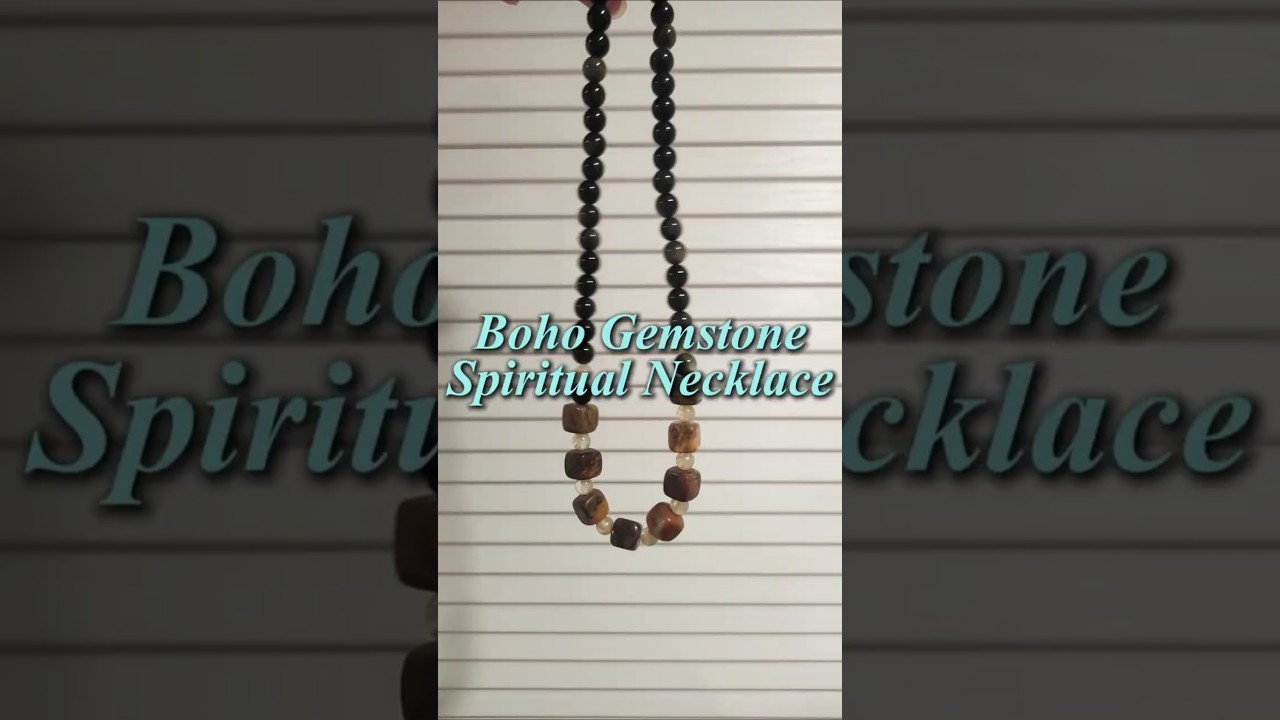 Is This Spiritual Jewelry? | Boho Gemstone Necklace That Speaks to Your Soul #bohojewelry