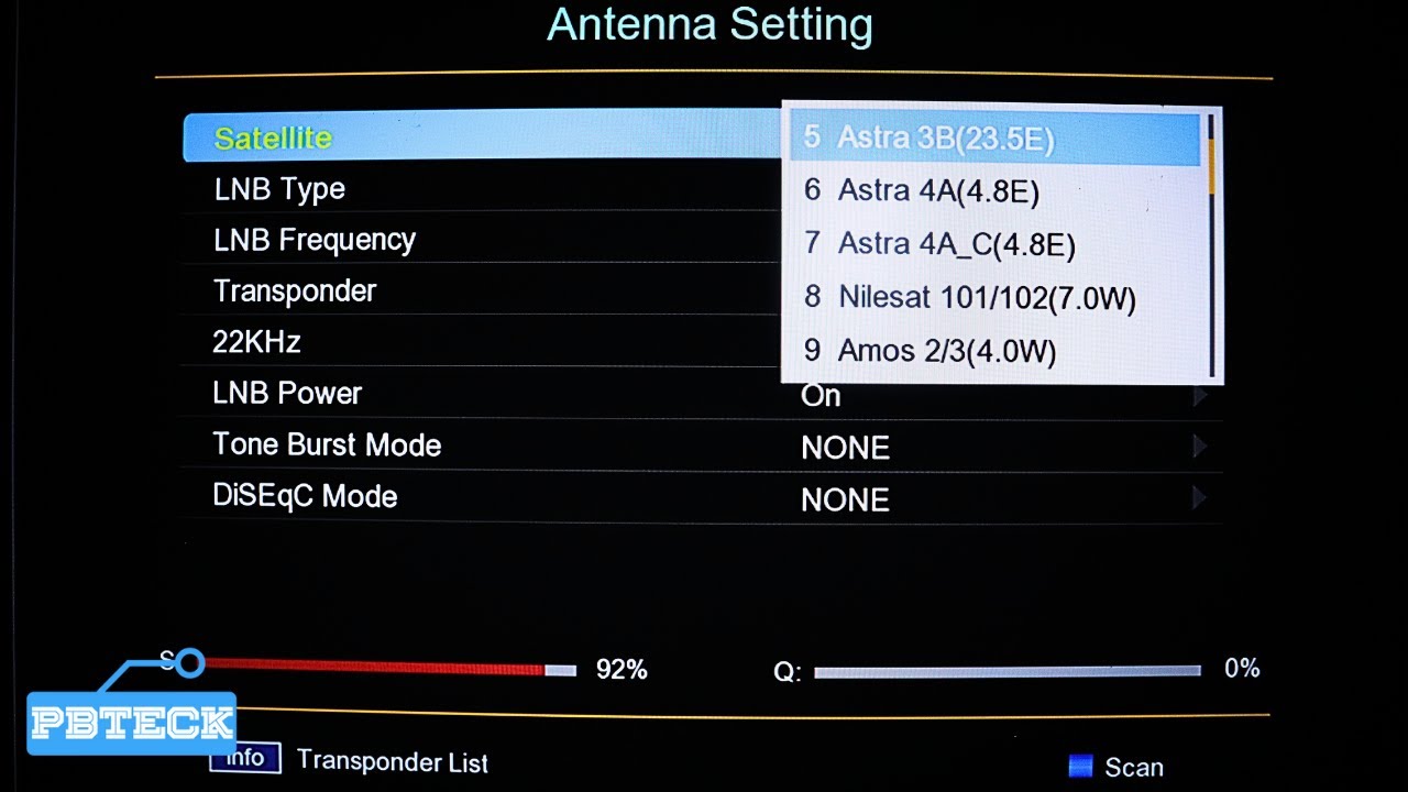 🔵 How To Scan SES 05 5.0E Channels On SuperBox Decoder | Pbteck