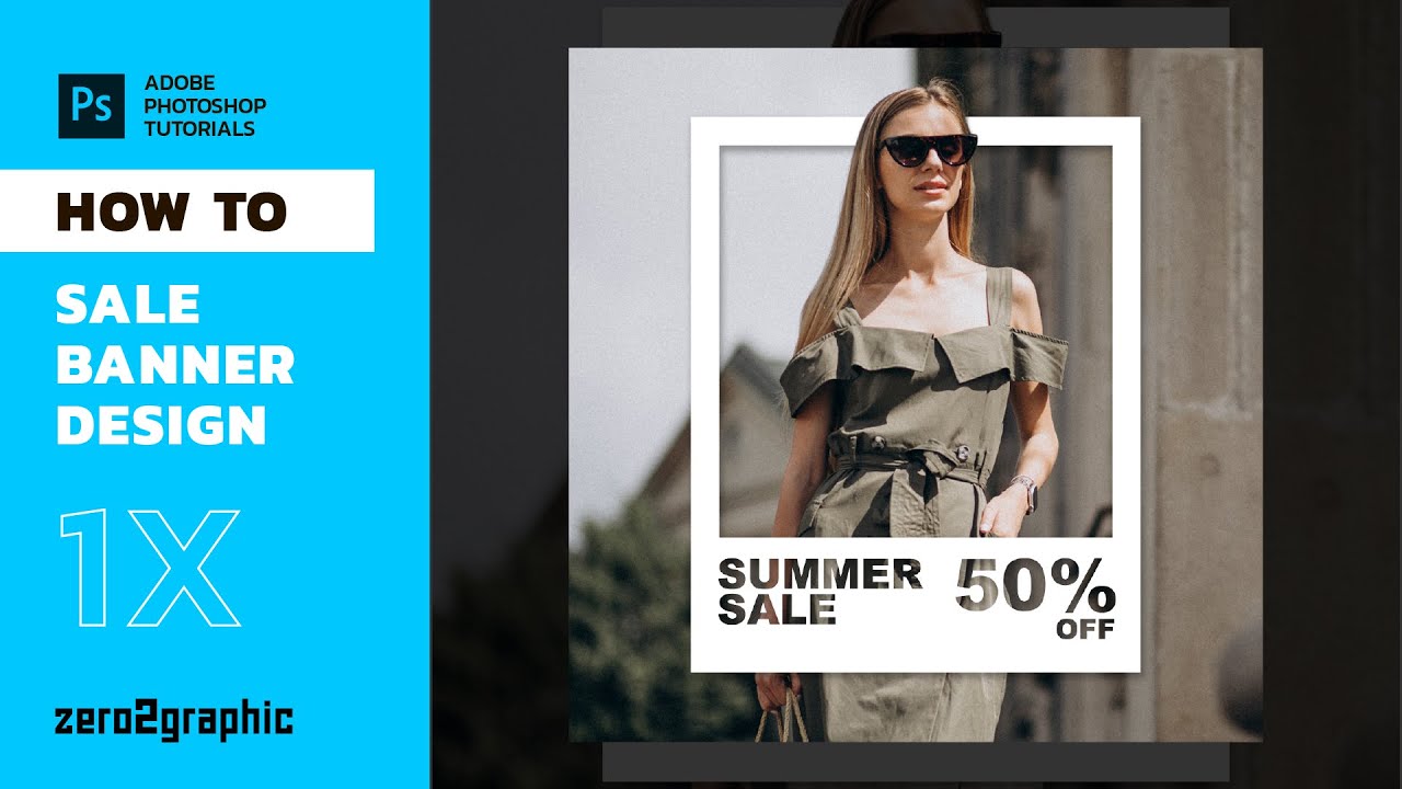 How to Create Sale Banner Design in Adobe Photoshop for Beginner
