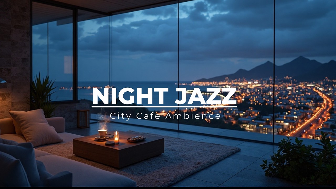Cozy Night City Cafe Jazz Ambience – Relaxing Music for Study, Focus and Productivity