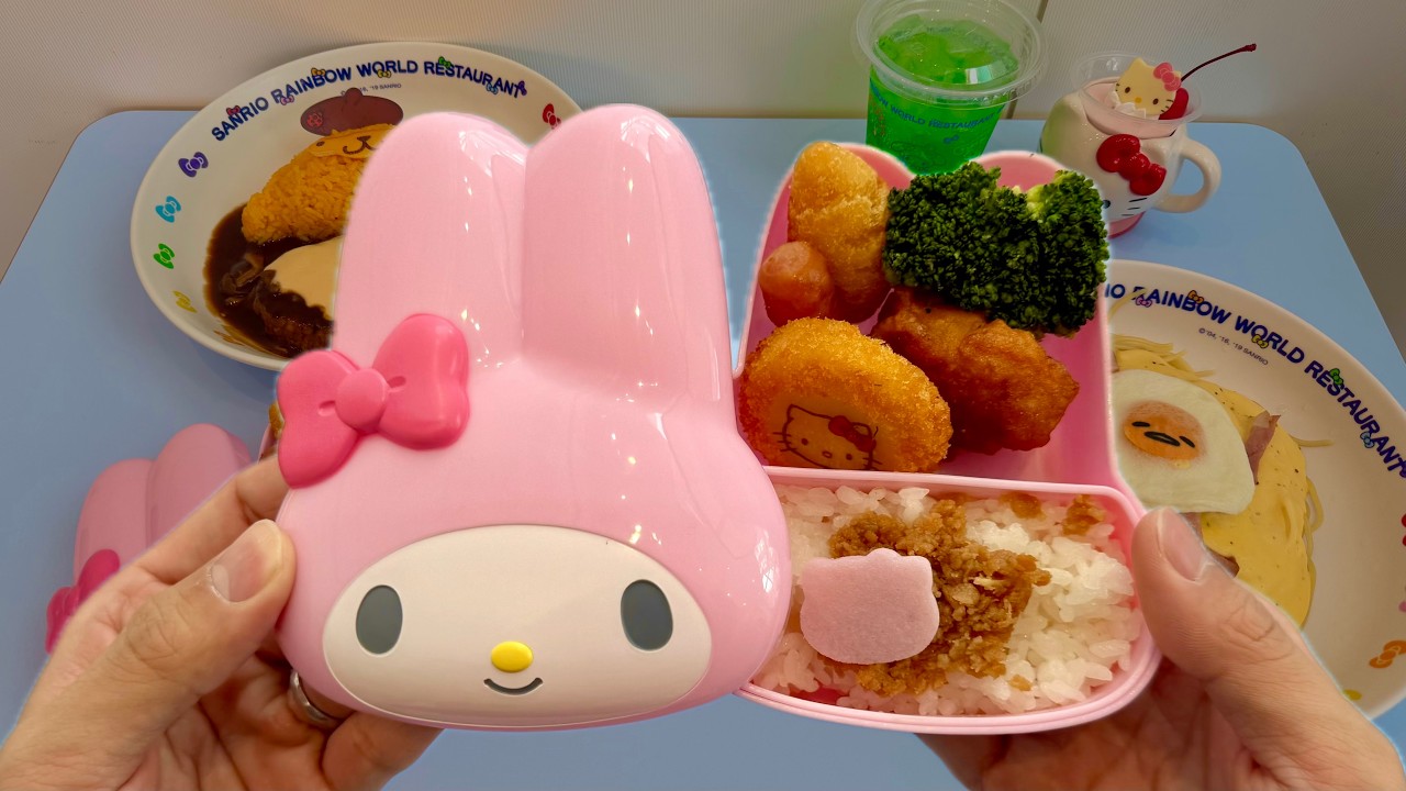 В японском парке Sanrio Puroland я попробовала несколько симпатичных блюд.