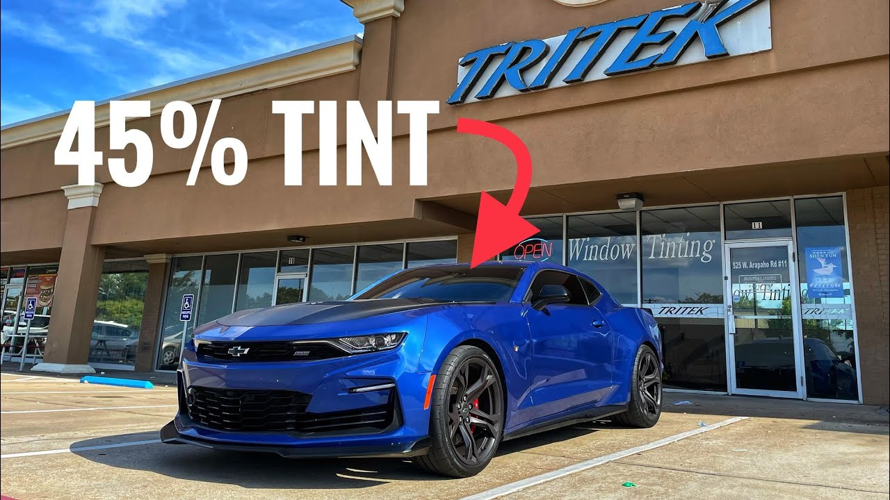 I put 45% Windshield Tint On My Camaro SS 1LE. Too Dark?