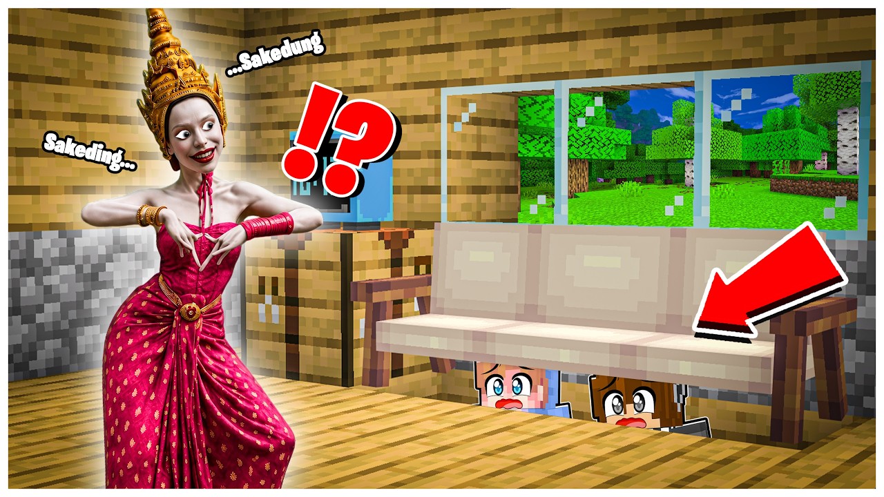 FRANZ & JOJO SEMBUNYI DARI HANTU SAKEDUNG SAKEDING di MINECRAFT!