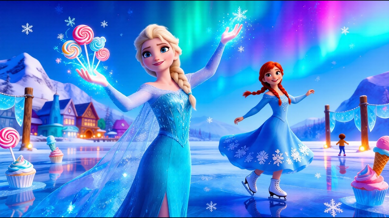 Frozen: O Festival Gelado das Cores Doces 🎨 História Infantil Encantada #zigzigtoon