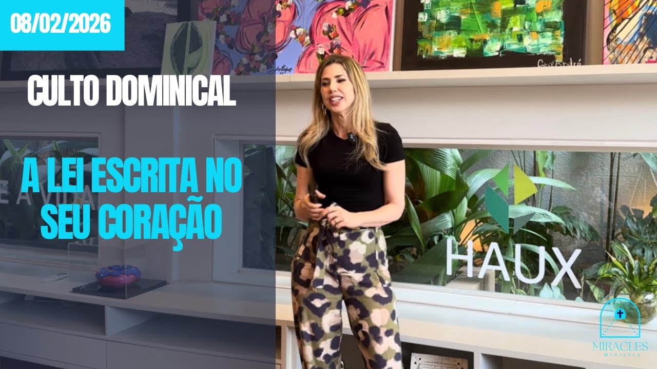 Culto Domingo - A lei escrita no seu coração - 08 02 26