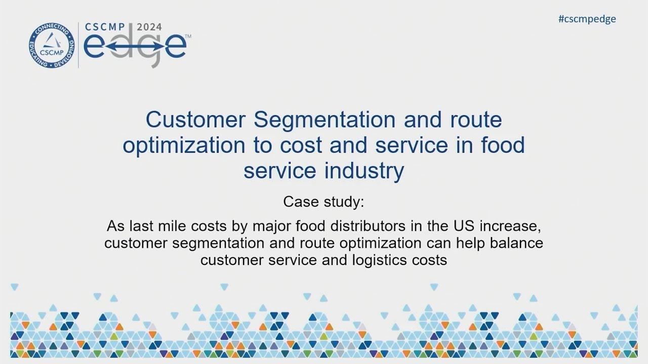 Cutting Last Mile Costs Through Customer Stratification & Route Optimization for Food Services