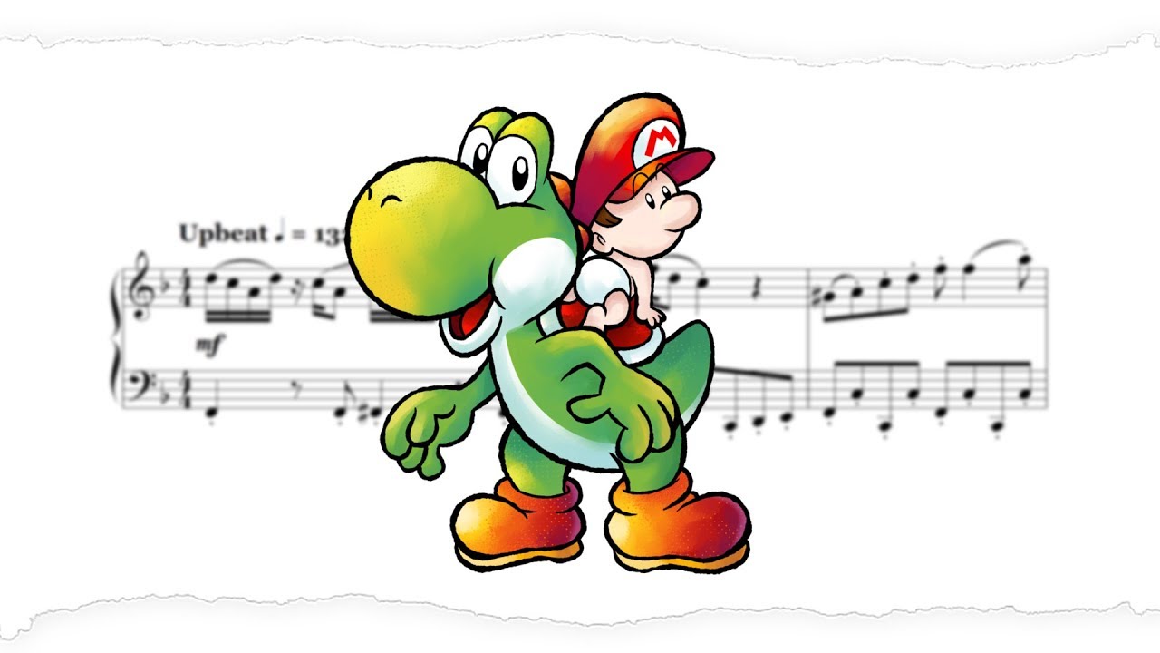 Athletic Theme from Yoshi's Island - Piano Tutorial