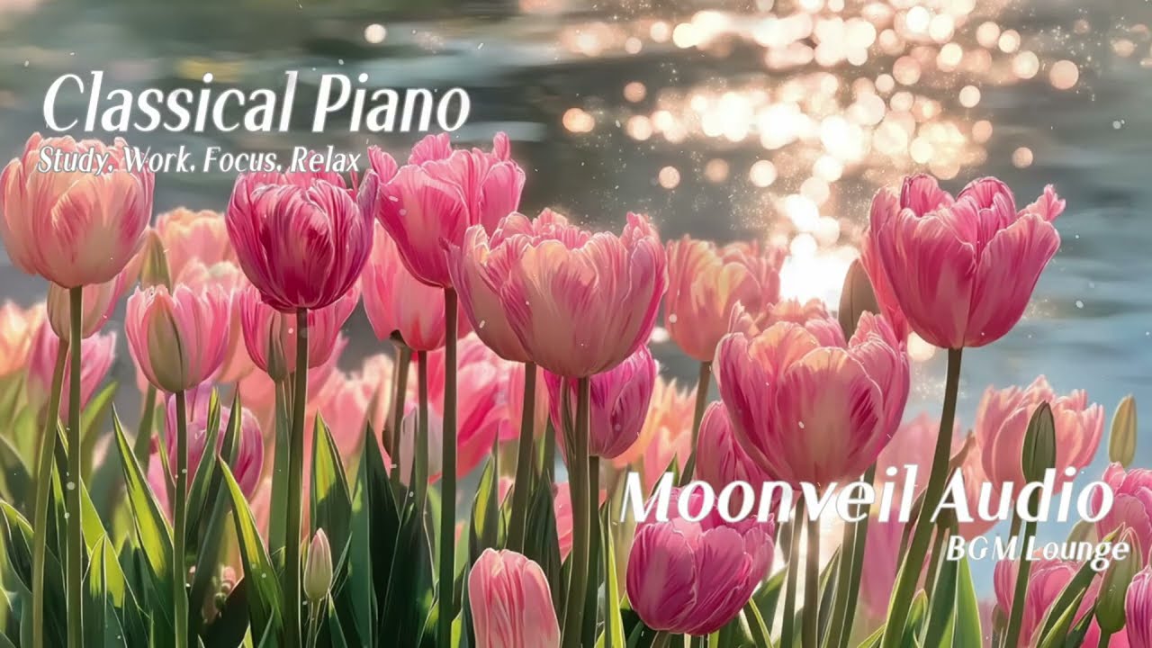🌷3hours Romantic Piano  | Quiet Spring Energy for Long Work Sessions