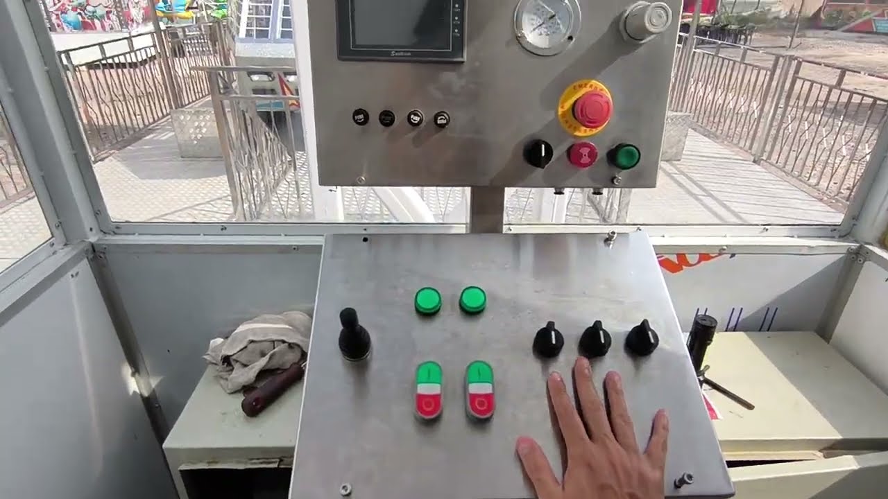 BASTIDORES DO BRINQUEDO KAMIKAZE (CHICO PARK) PARQUE DE DIVERSÃO 