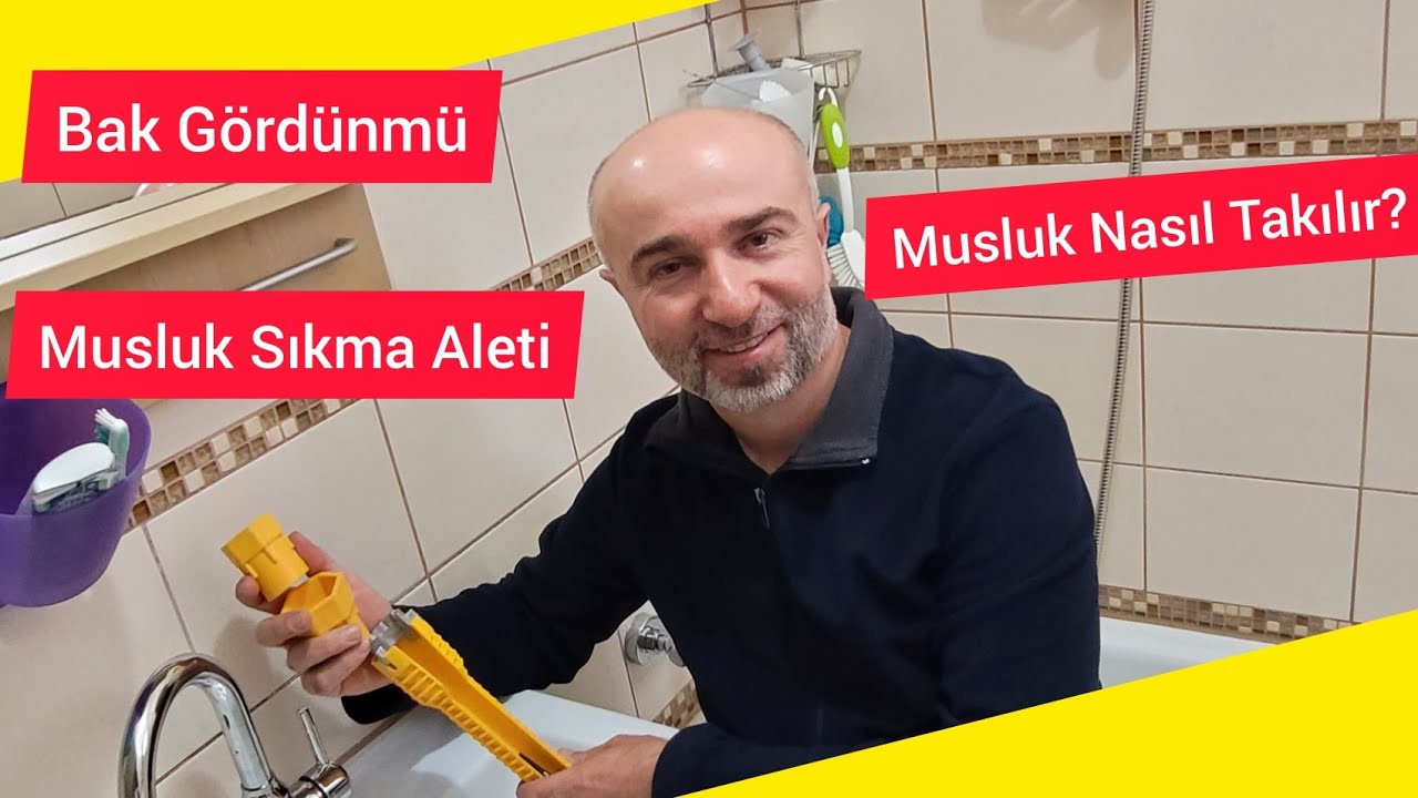 Banyo Lavabo Musluk Nasıl Takılır.?  Lavabo   Batarya Montajı.  . wie  ist Montage Wasserhahn ?