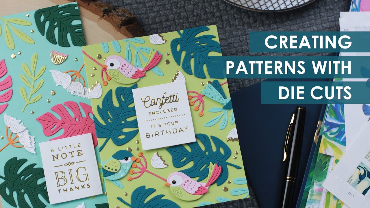 Creating Background Patterns with Die Cuts ft. Spellbinders