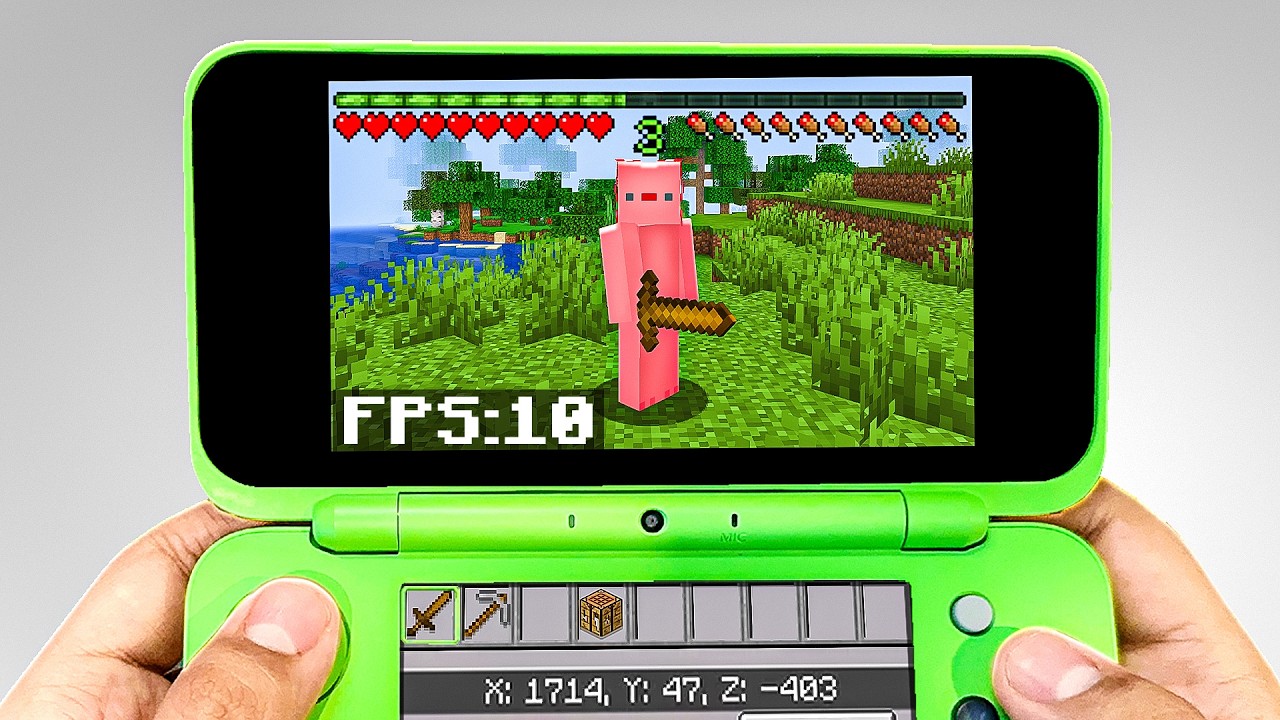 MINECRAFT en NINTENDO 3DS NO VALE LA PENA