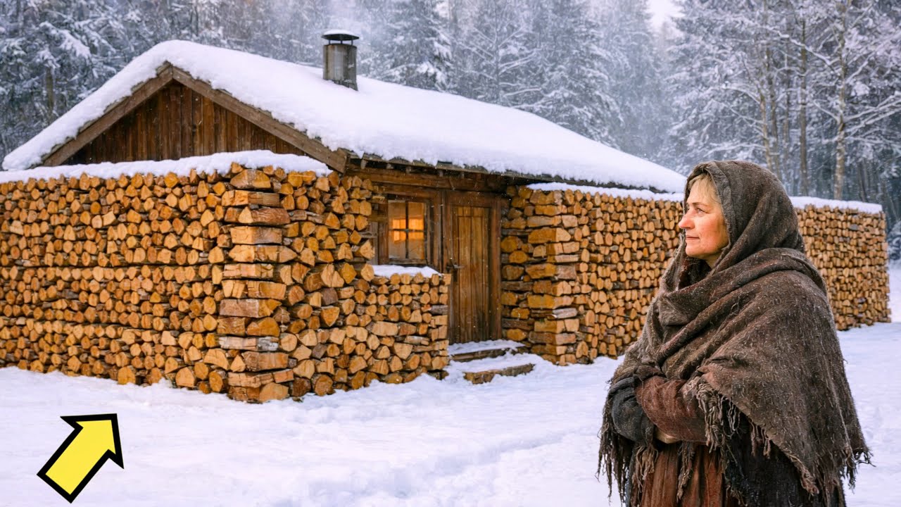 ILS ONT RI DE LA VEUVE QUI EMPILAIT DU BOIS… JUSQU'À L'ARRIVÉE DE L'HIVER ET…