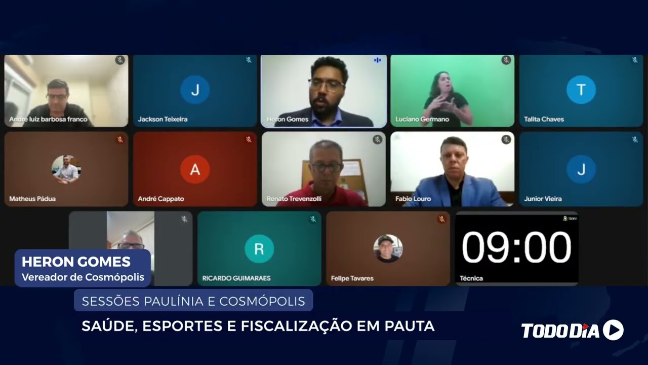 SESSÕES PAULÍNIA E COSMÓPOLIS: SAÚDE, ESPORTES E FISCALIZAÇÃO EM PAUTA
