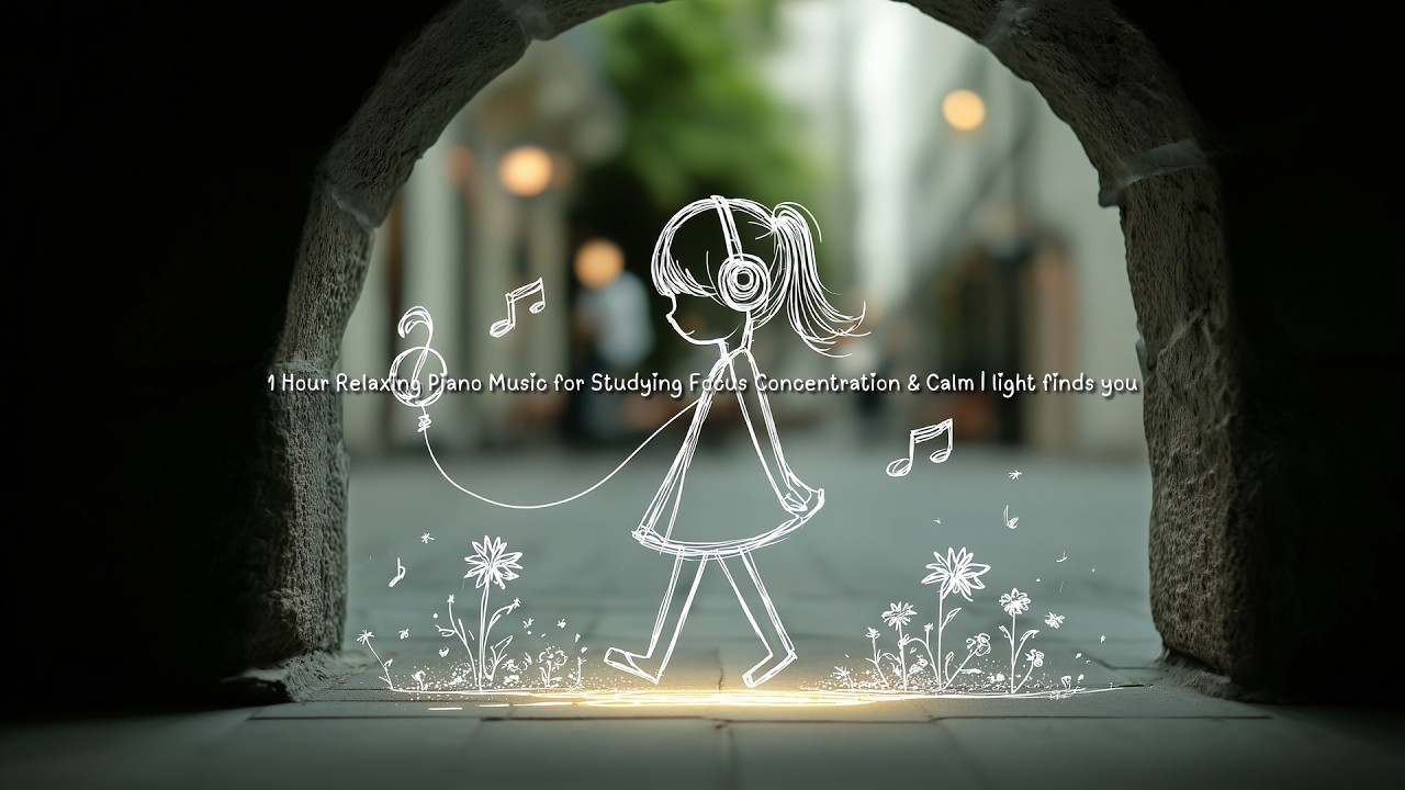 1 Hour Relaxing Piano Music for Studying Focus Concentration & Calm | light finds you