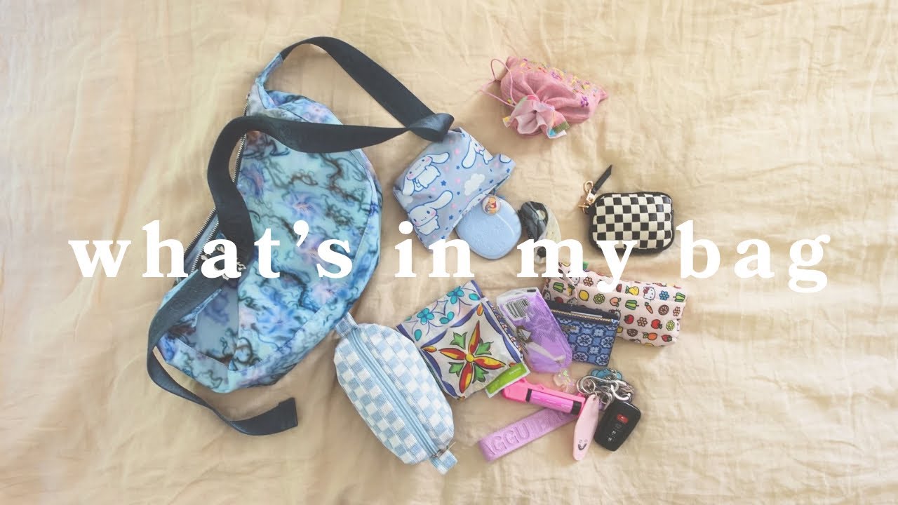 WHAT'S IN MY BAG 👜🌸 spring 2025- Collina Strada x BAGGU medium crescent