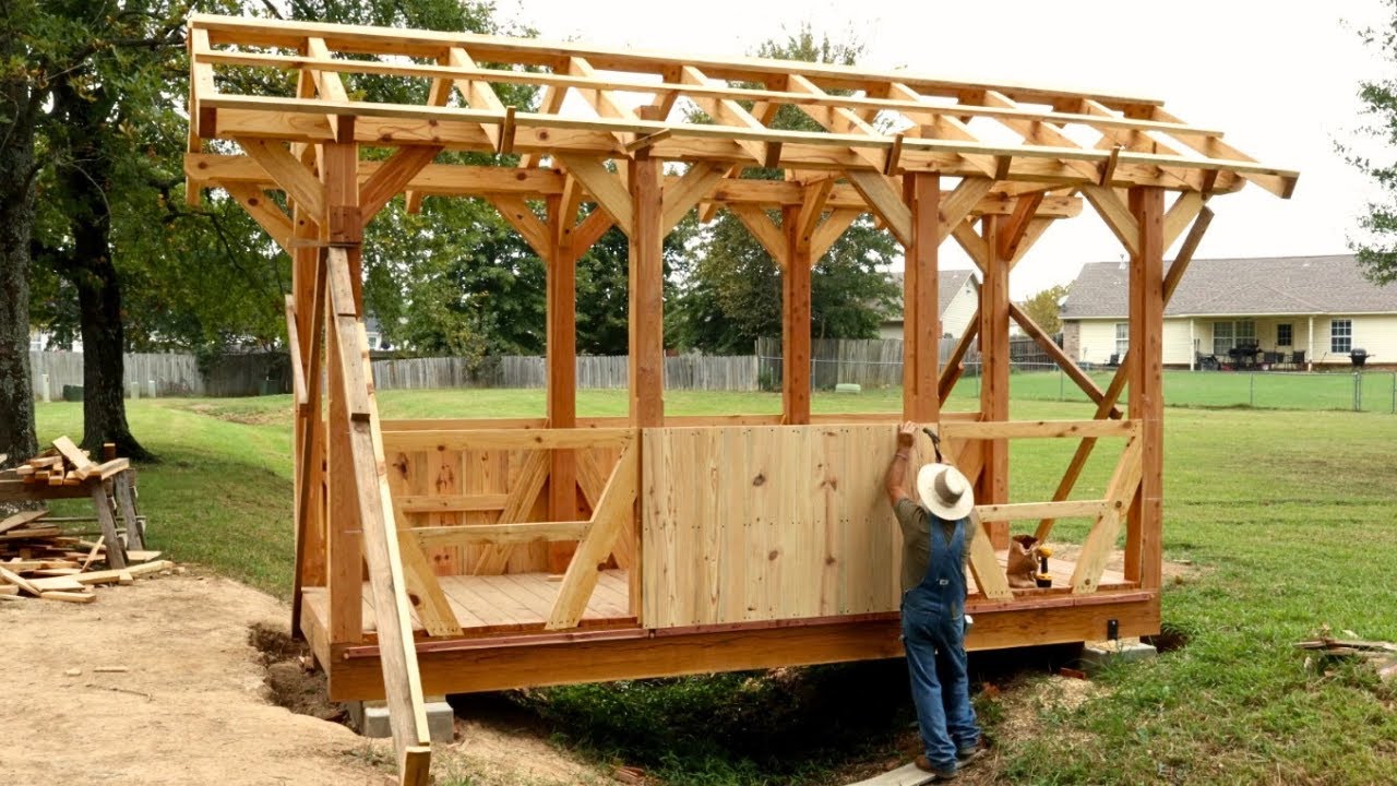 Installing Rafters, Board & Batten, and More : Covered Bridge Build, Ep 9