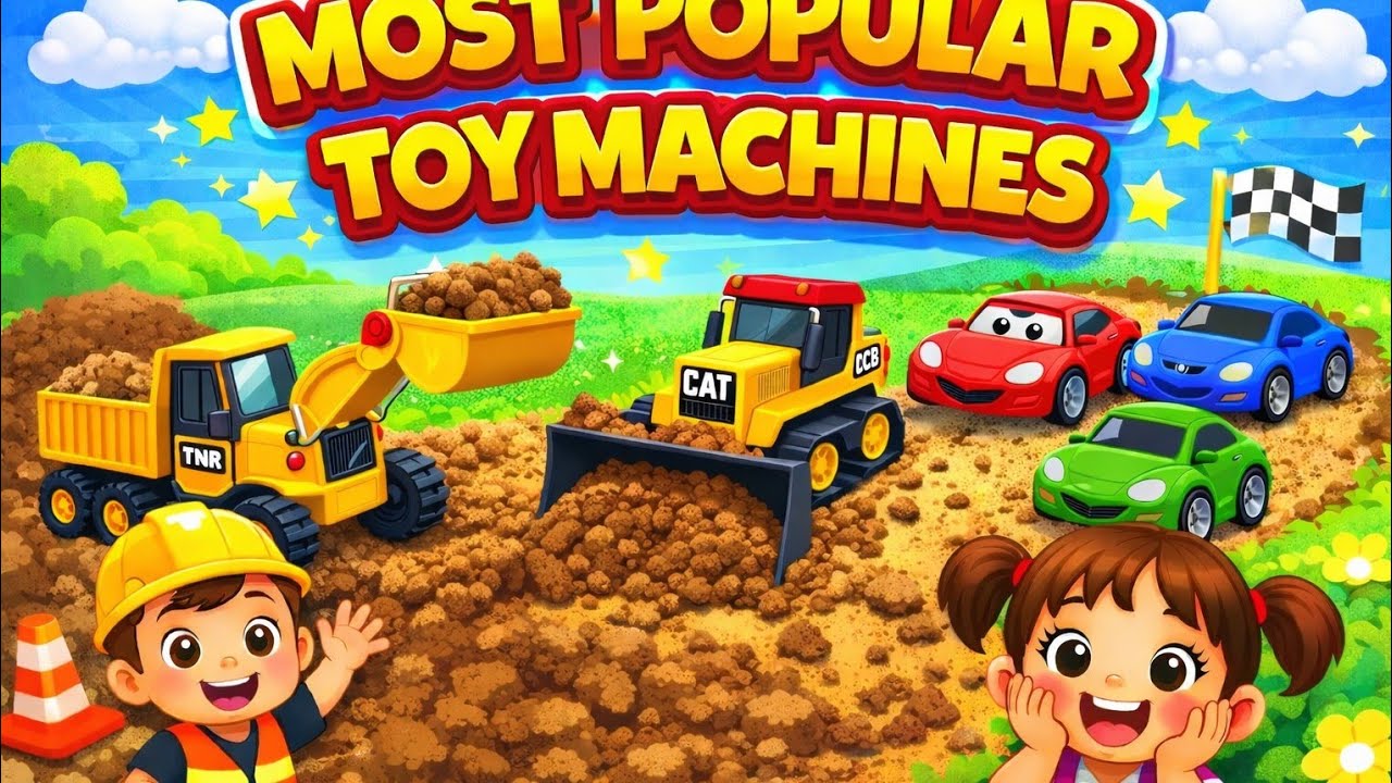🧸 Baby Toy Cartoon Fun Video👶 Cute Baby Playing with Toys🚗 Toy Cars & Baby Cartoon Story🐻 Teddy Bear