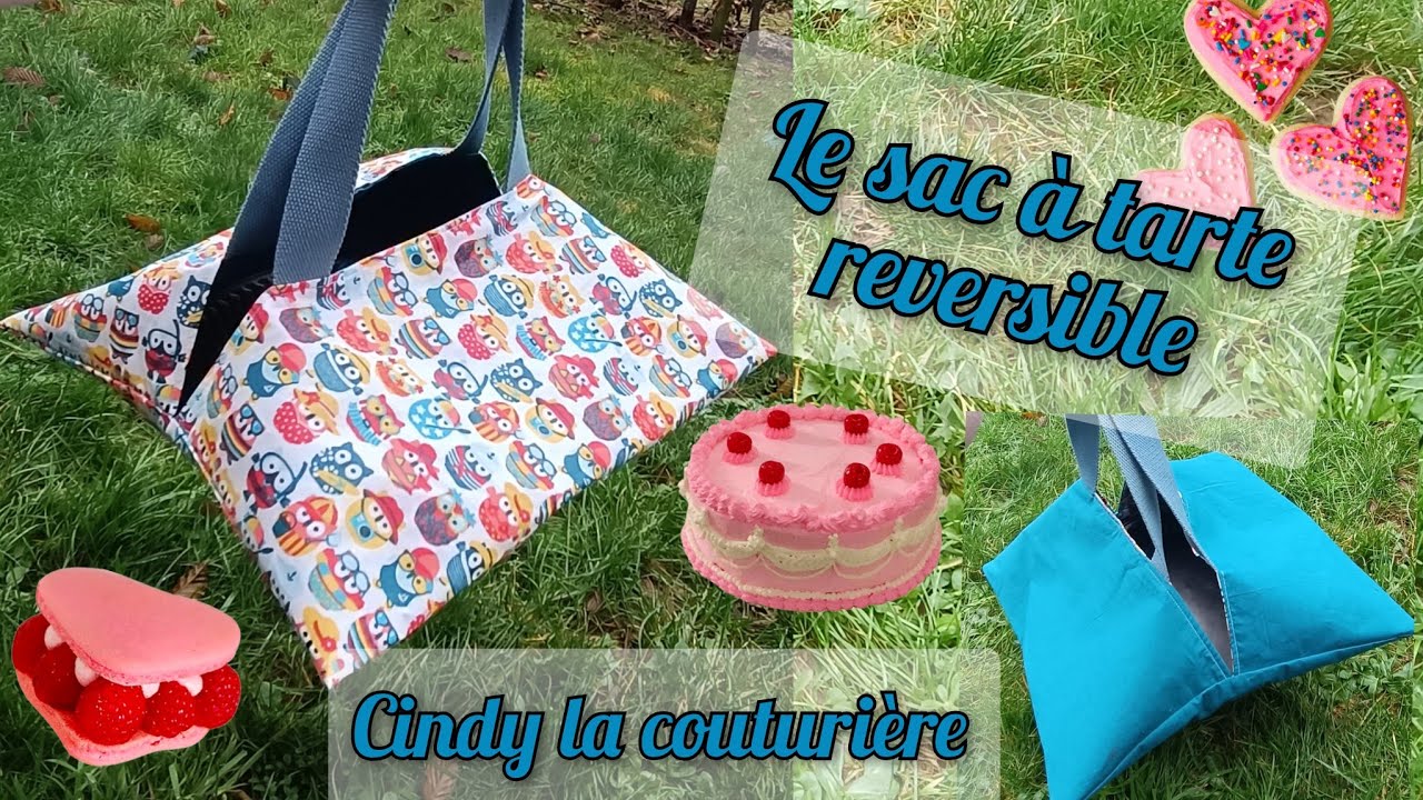 #diy #tuto #couture : Le sac à tarte réversible ~ #cindylacouturiere