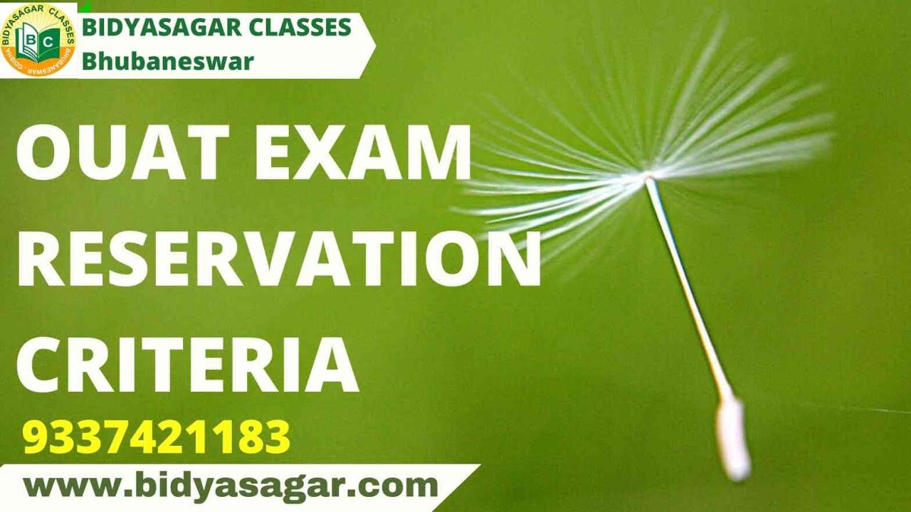 OUAT Exam Reservation Criteria