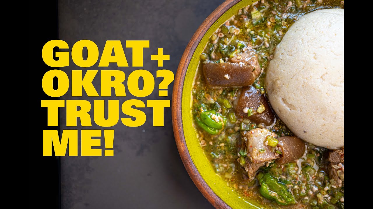 Goat Okro Soup (Oiless)  | Authentic Volta Style with Banku