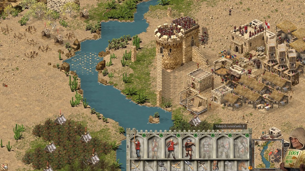 Stronghold Crusader: Definitive Edition (CZ/SK) Gameplay - Mise 33 Mlžná řeka