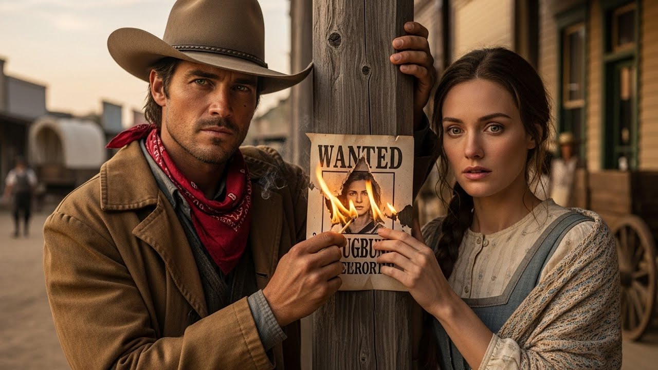 Her Ex-Husband Put A Price Upon Her Head, The Cowboy Took The Poster Down And Burned It