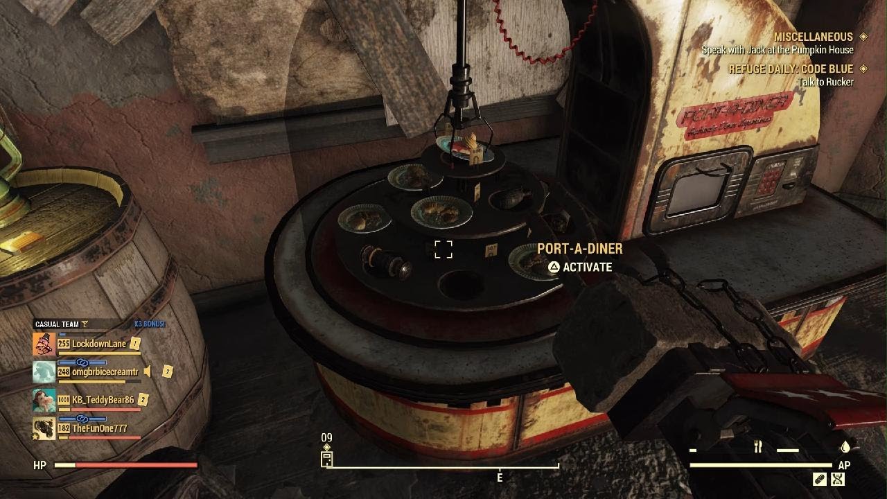 How to get the pie in Fallout 76