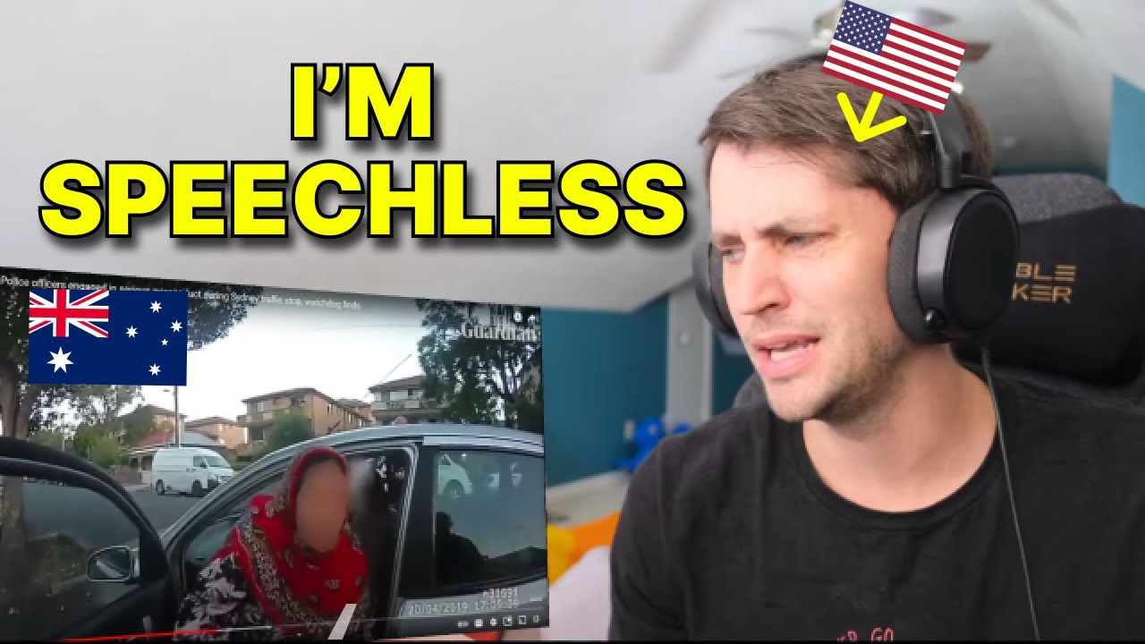 American reacts to CRAZY Police Traffic stop in Australia