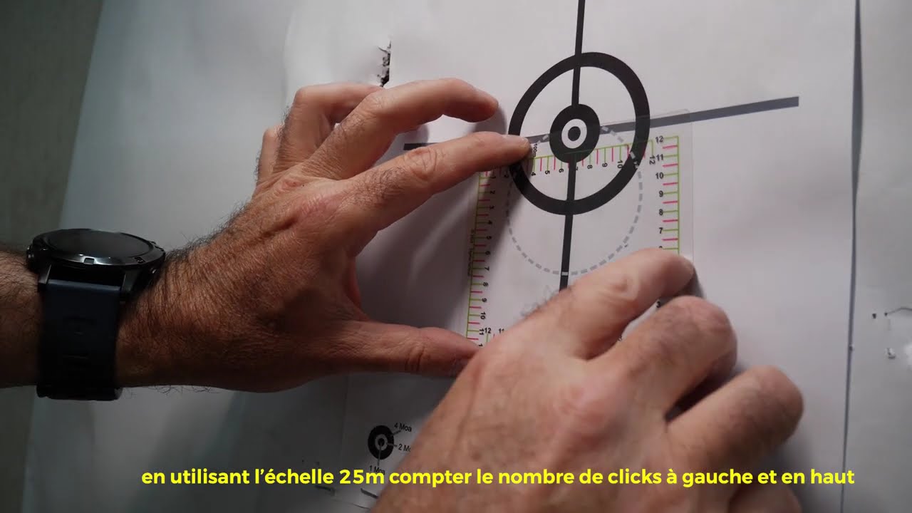 EQUERRE de report Moa avec une OPTIQUE  de 1 MOA  et AR15.