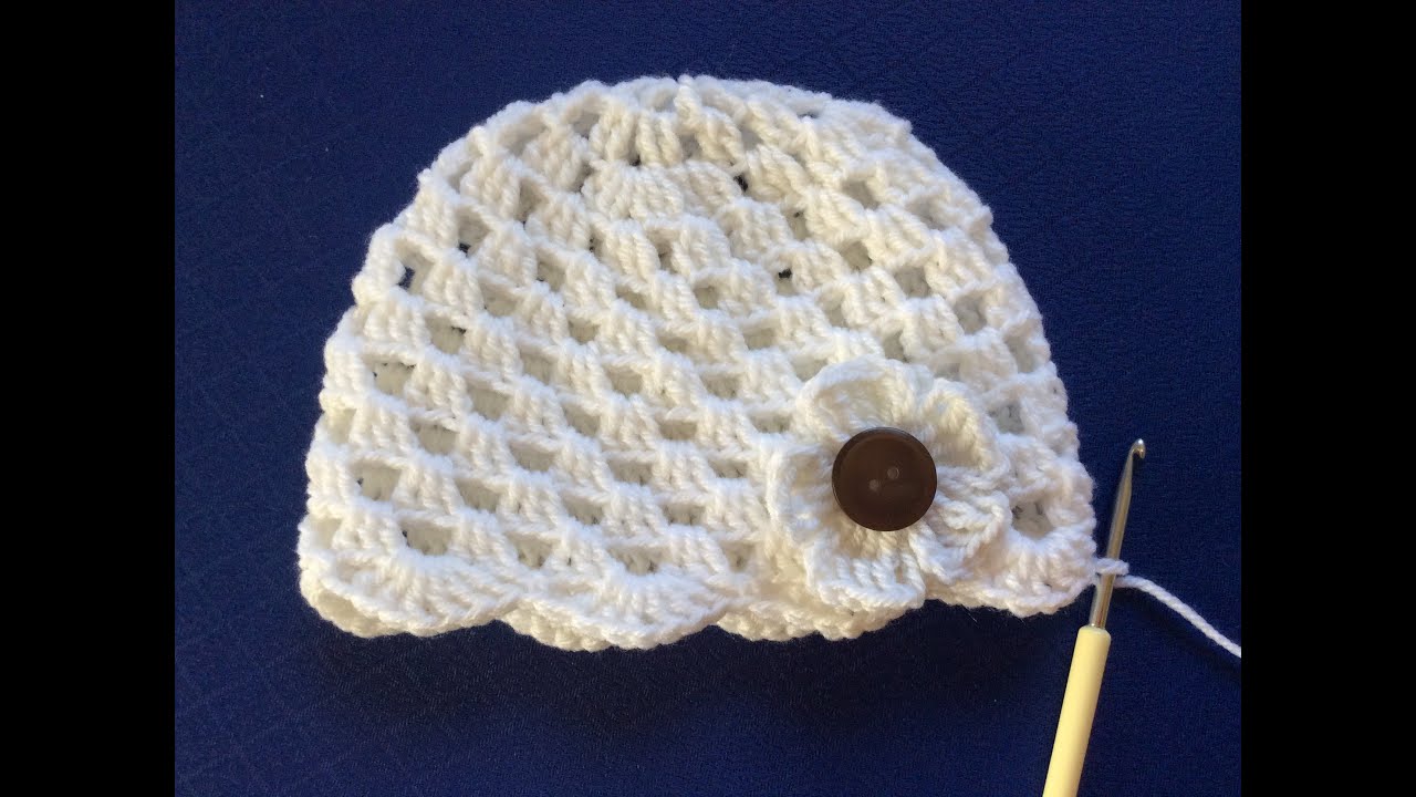 CÁCH MÓC MŨ LEN  HOW TO CROCHET A HAT