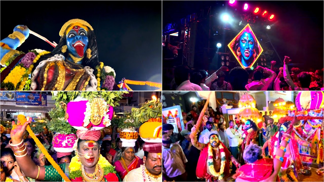 2026 first Bonalu at Aziz Nagar | Full Video | unique Idols | Potharaju Theenmar dance | Bonalu 