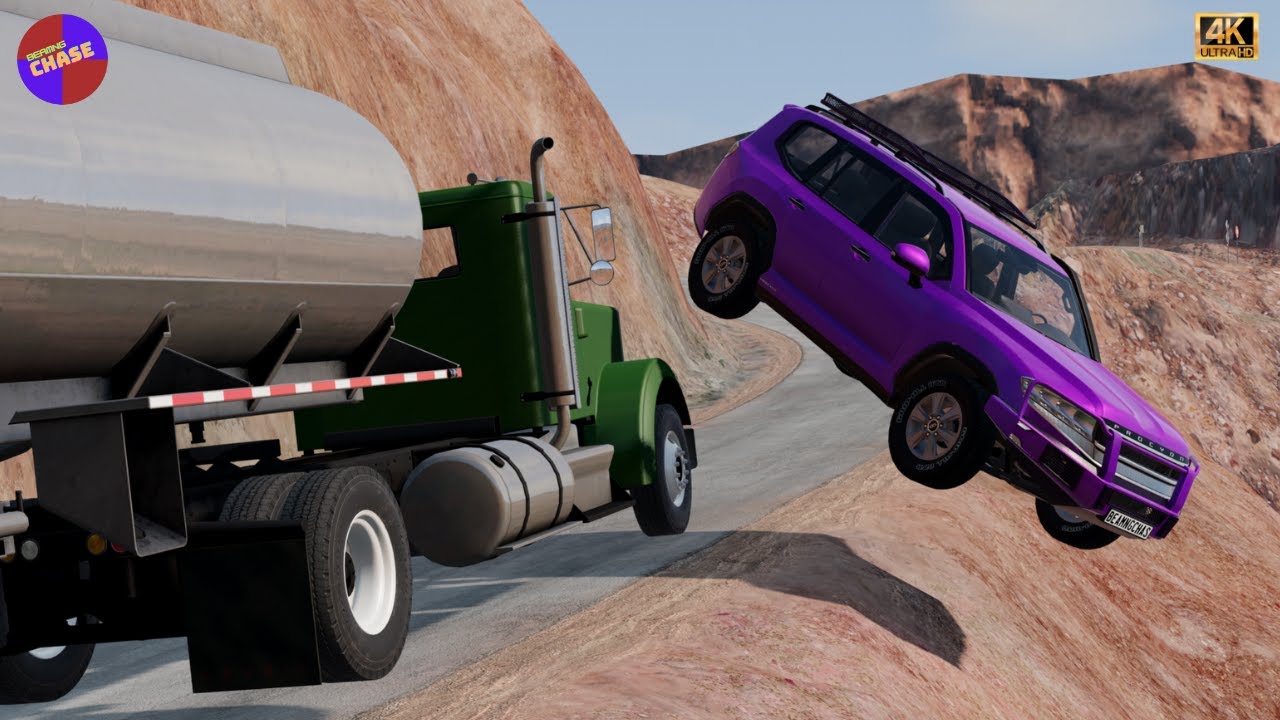 Cliff Falls Car Crashes #2 in BeamNG.drive 🔥