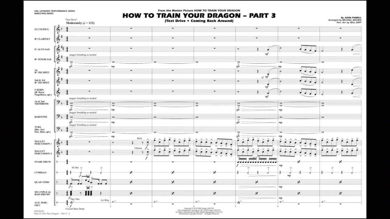 How to Train Your Dragon - Part 3 by John Powell/arr. Michael Brown