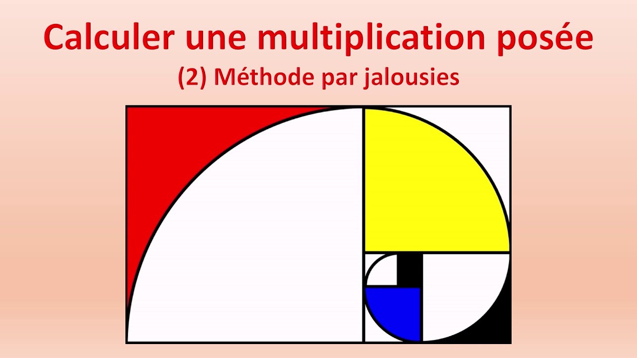 6️⃣ Calculer une multiplication posée (2) Méthode par jalousies