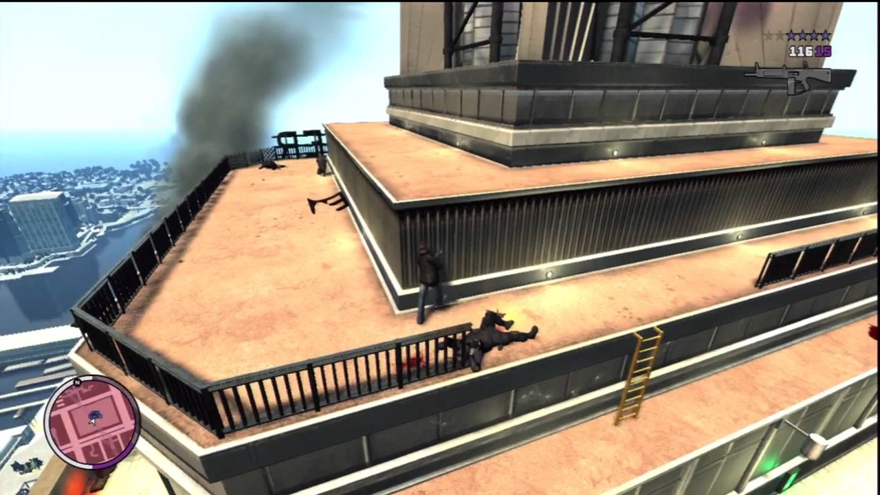 GTA IV TBoGT mission 12 high dive ps3 hd