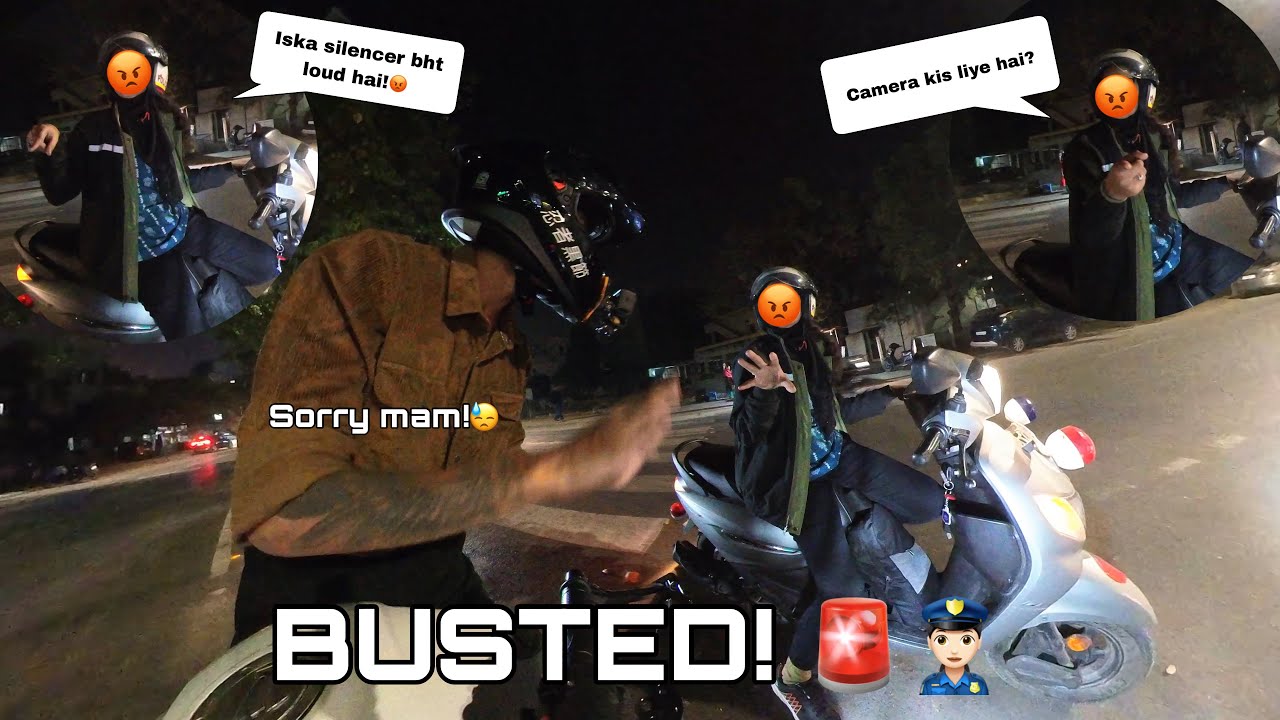 STOPPED by LADY POLICE for Loud Exhaust😡 | She almost sezied my superbike| Benelli 600i