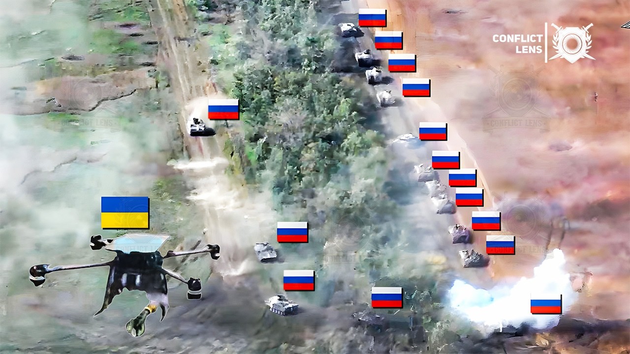 Ukraine Destroys Entire Russian Convoy Heading to Border