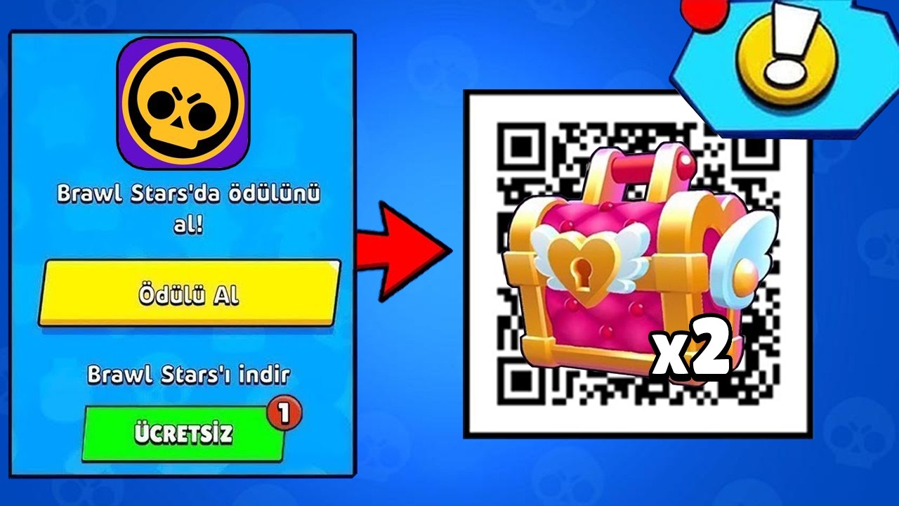 HERKESE &Uuml;CRETSİZ 2 TANE SEVGİ KUTUSU VEREN LİNK🎁 HERKESE &Uuml;CRETSİZ 5 &Ouml;D&Uuml;L🎁 Brawl Stars