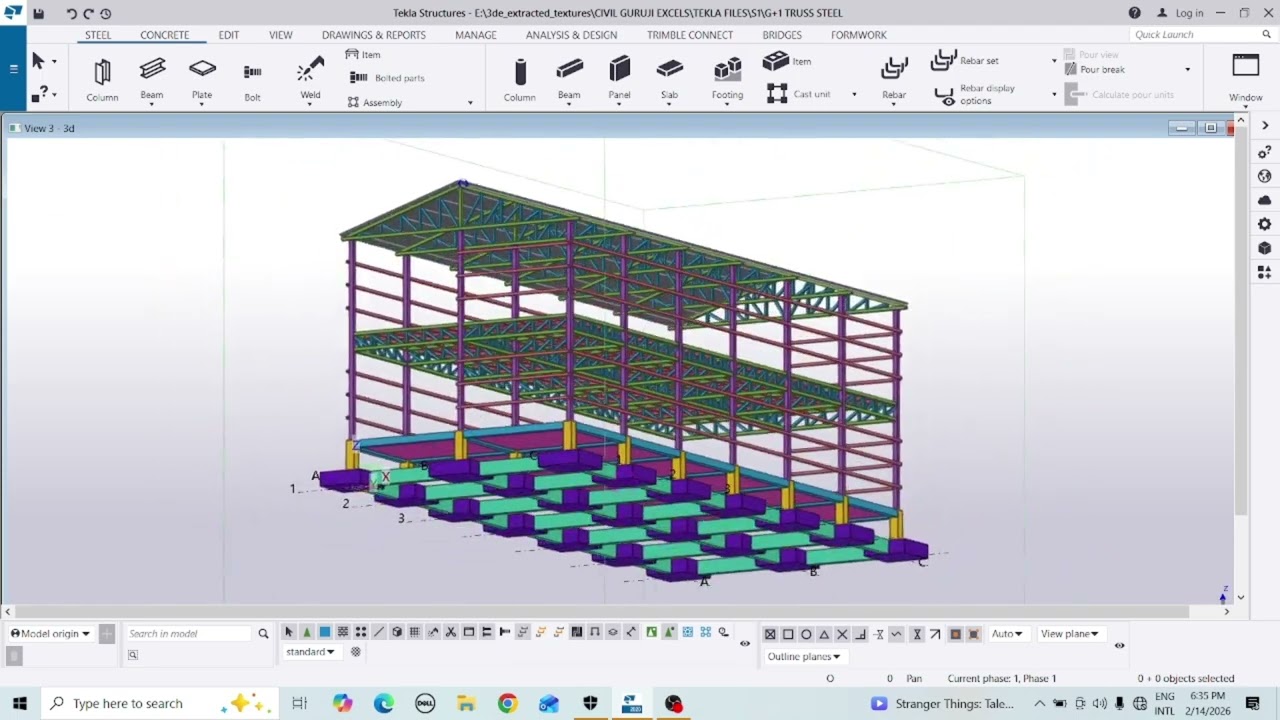 #tekla truss structure#construction