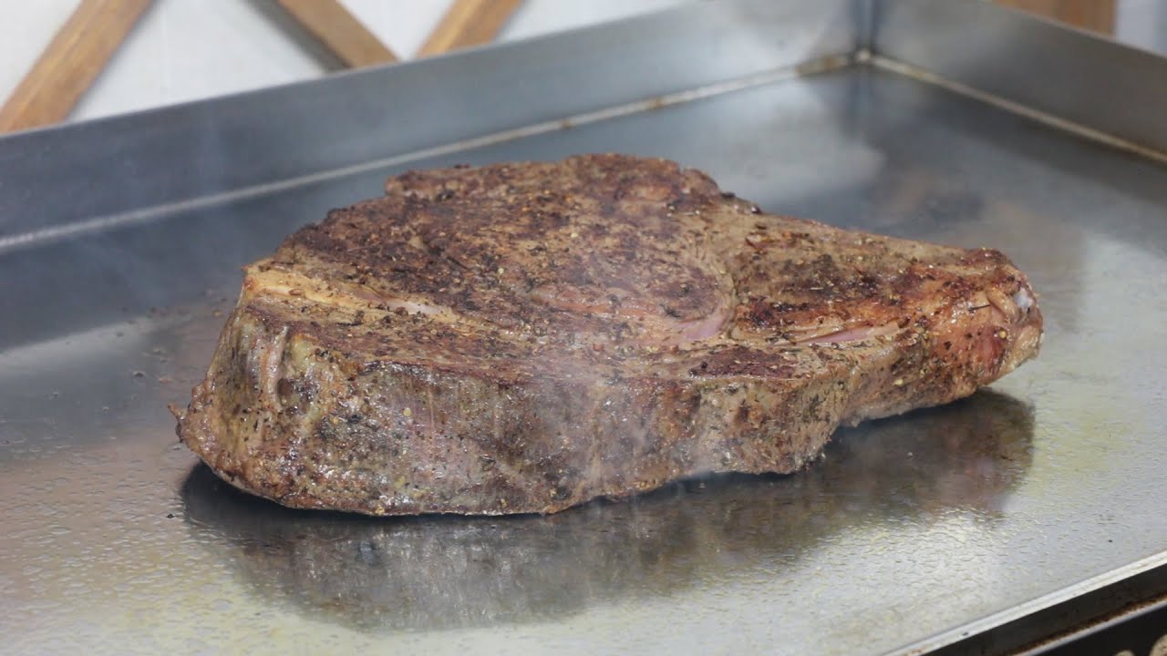 Je cuisine sous vide et à la plancha : Côte de Boeuf Charolais, crème de Whiskey au Poivre
