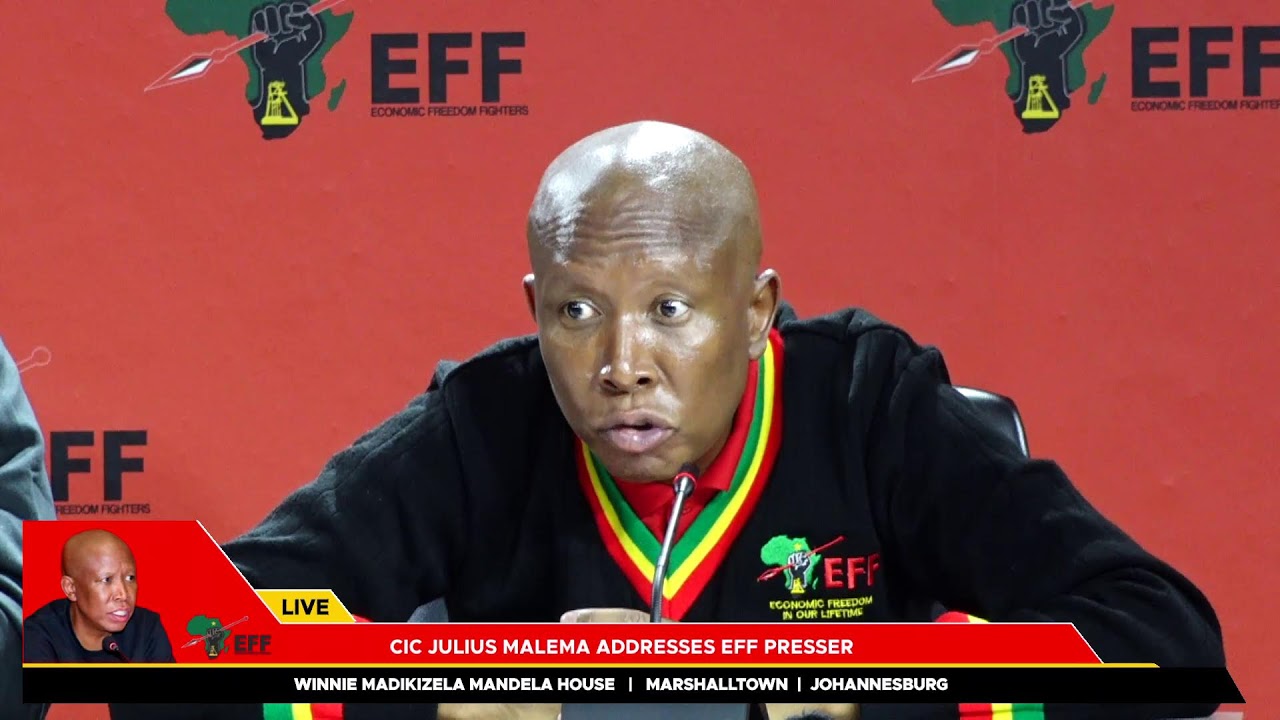 CIC Julius Malema Addresses EFF Press Conference, 10 December 2025