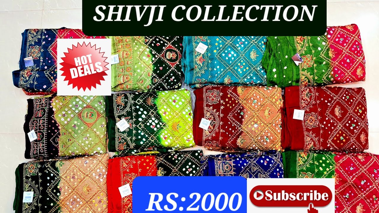 ગજીસીલ્ક હેન્ડવર્ક  બાંધણી સાડી/ new trending gaji silk handwork bandhani saree#gajisilk #bhandhani