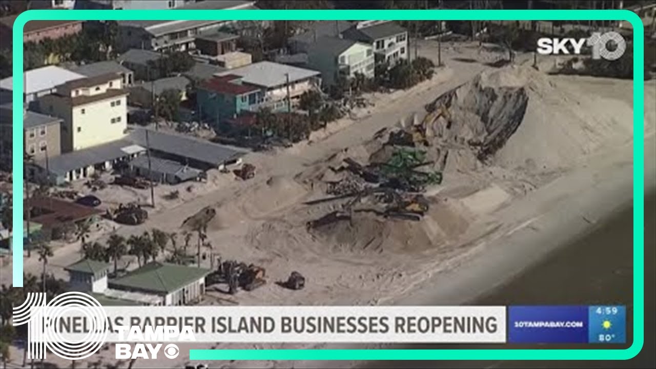 Pinellas barrier Islands businesses reopening after Hurricane Milton